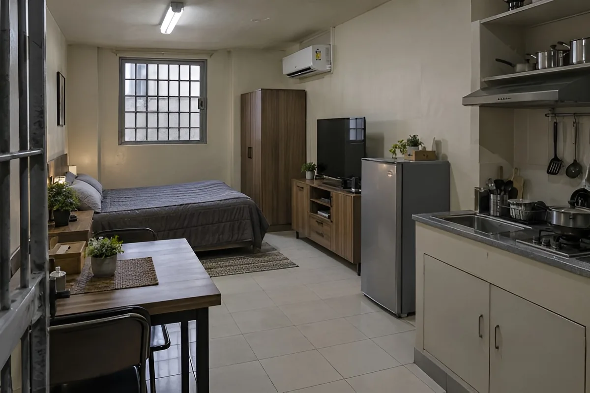 Fasilitas kamar dengan perabotan lengkap