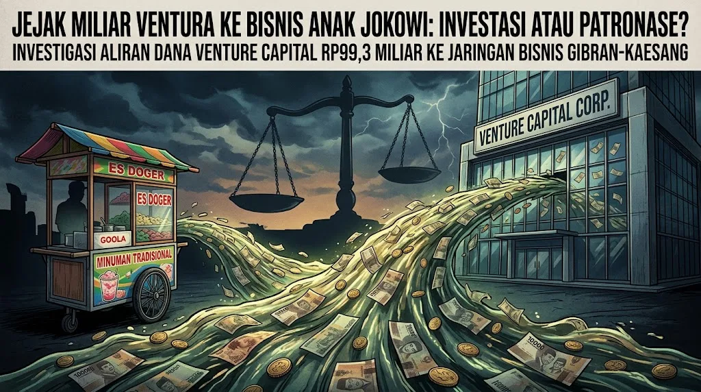 Menelusuri Jejak Puluhan Miliar Suntikan Ventura ke Gurita Bisnis Kaesang: Investasi Wajar atau Patronase Politik?